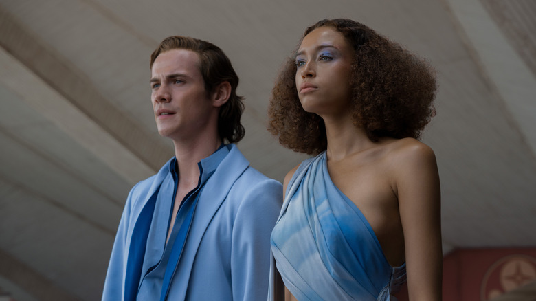 Brother Dawn and Sarth I dressed in blue in Foundation season 2