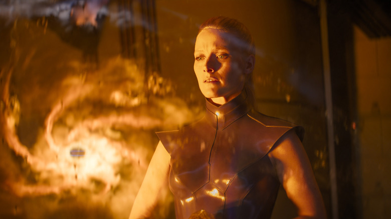Eto Demerzel looks at a ball of light in Foundation season 2