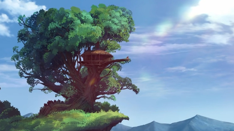 Atom Eve sits in her tree house in Invincible
