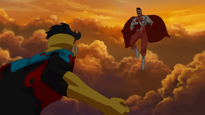 Invincible and Omni Man square off in Invincible
