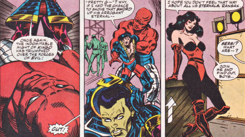 Kingo Sunen Ransak Sersi Eternals Deviants Avengers
