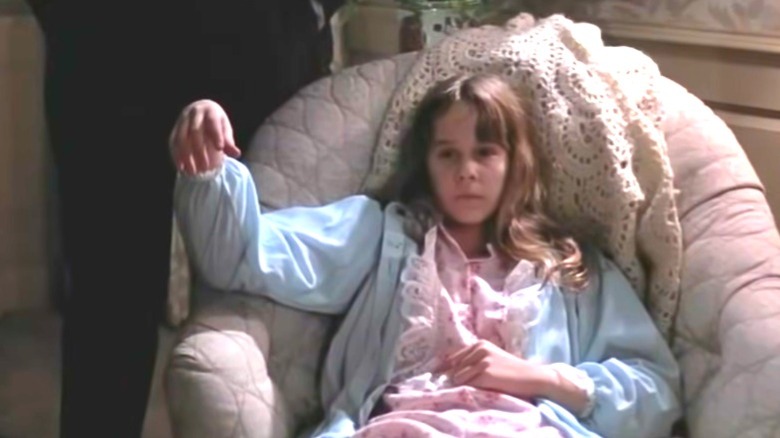 The Exorcist Linda Blair in a chair