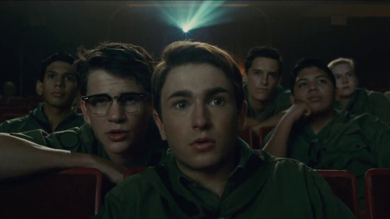 The Fabelmans sammy watches movie with friends