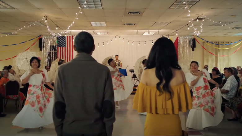 Darion Basco and Liza Lapira at a Filipino American dance in "The Fabulous Filipino Brothers"