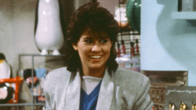 Nancy McKeon as Jo Polniaczek, working in the kitchen on "The Facts of Life"