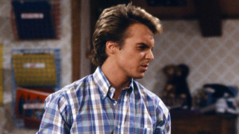 Ryan Cassidy as Kevin Metcalf, scowling in the kitchen on "The Facts of Life"
