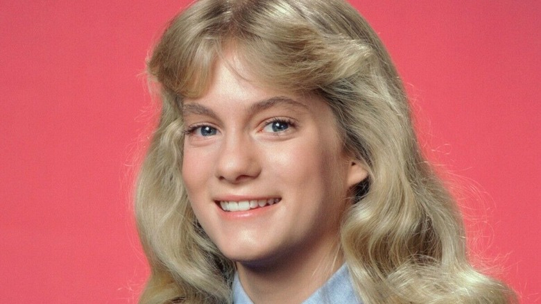 Julie Anne Haddock as Cindy Webster, smiling on "The Facts of Life"