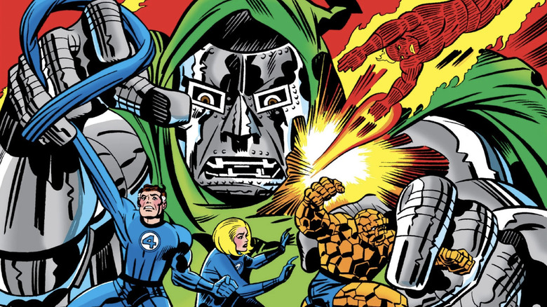 Marvel Treasury Edition #23 Cover, The Fantastic Fair Faight Doctor Doom
