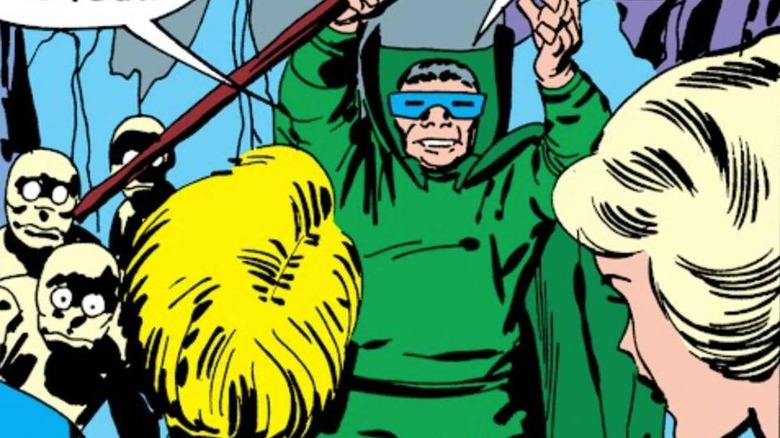 Mole Man talking to the Fantastic Four in Marvel Comics