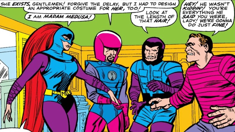 Wizard and the Frightful Four plotting in Marvel Comics