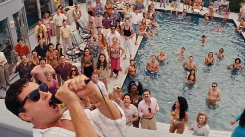 Jordan Belfort at a pool party