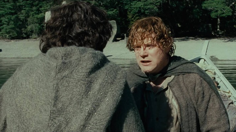 Sam risking life and limb for Frodo