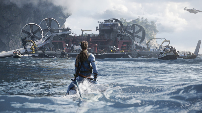 Sam Worthington in Avatar: The Way of Water