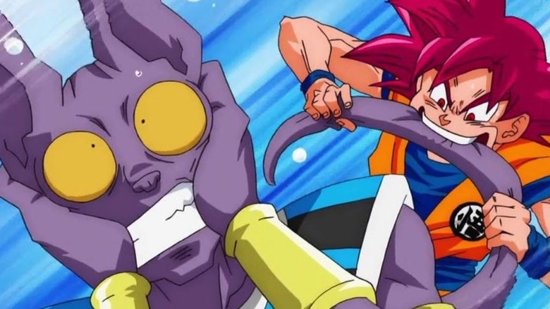 Beerus and Goku in Dragon Ball Super