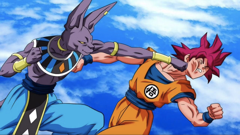 Beerus and Goku in Dragon Ball Super