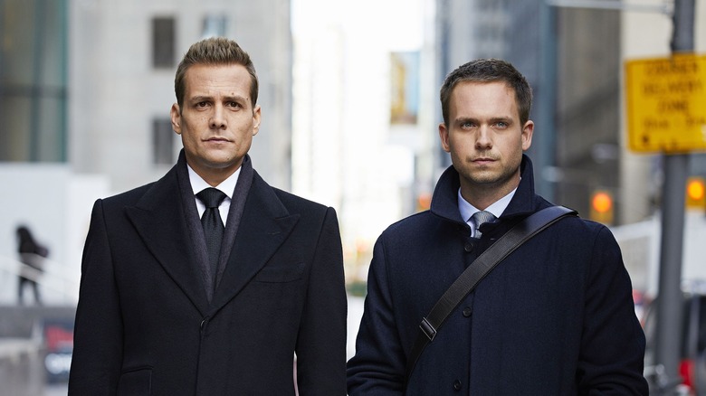 Gabriel Macht and Patrick J. Adams in Suits 