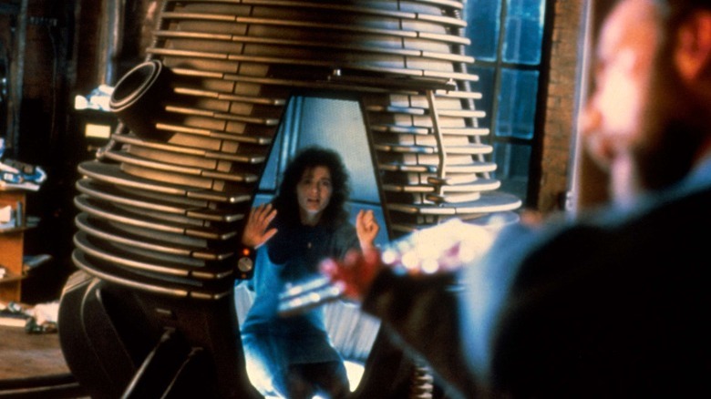John Getz and Geena Davis in The Fly