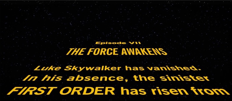 Star Wars: The Force Awakens opening crawl