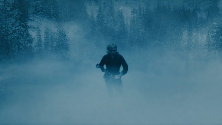 Ethan Hawke as The Grabber ice skating with an ax in Black Phone 2