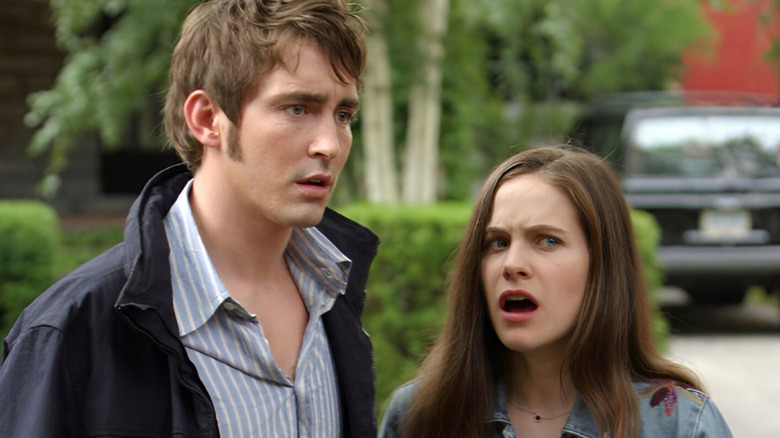 Siblings Jaye and Aaron Tyler look aghast in Wonderfalls