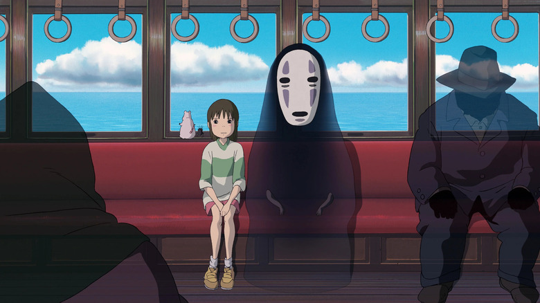 Chihiro Ogino and No Face in Spirited Away