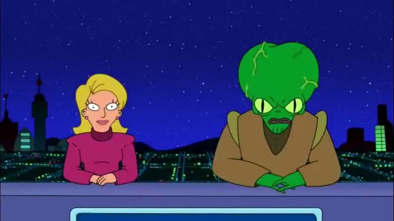 Futurama Morbo and Linda