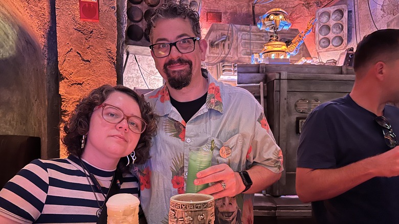 Bryan and his wife perform a secret mission inside of Oga's Cantina