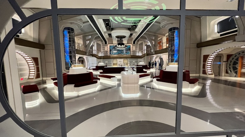 The view of the Halcyon's Atrium from the Bridge