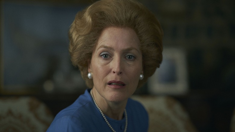 Gillian Anderson as Margaret Thatcher in The Crown