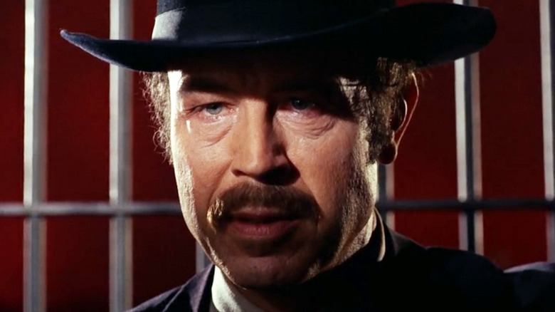 Charles Maxwell's Virgil Earp is seen in closeup in Star Trek