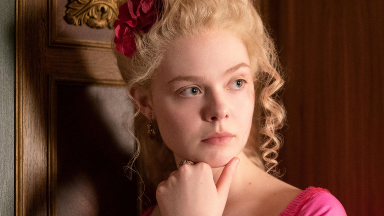 Elle Fanning as Catherine II in The Great