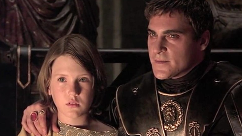 Spencer Treat Clark and Joaquin Phoenix in Gladiator