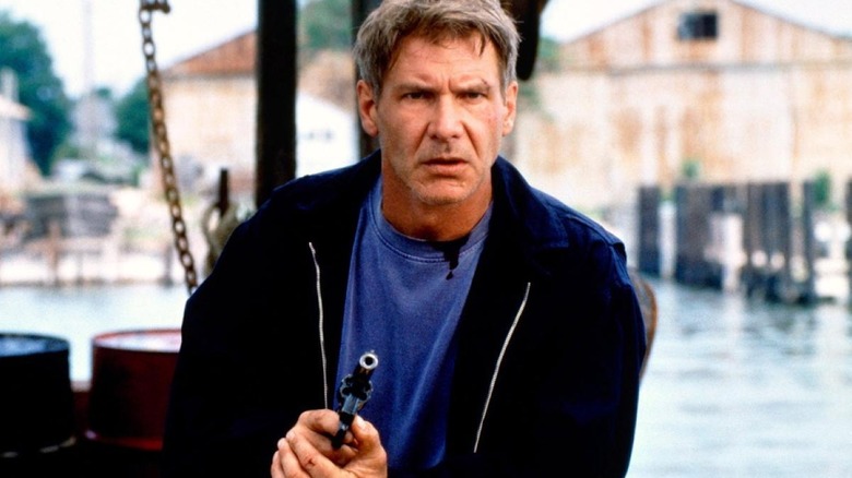Harrison Ford on boat