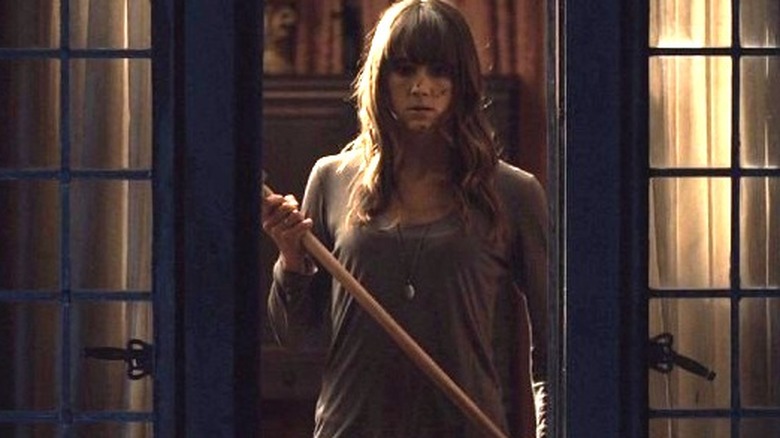 Sharni Sinson with axe