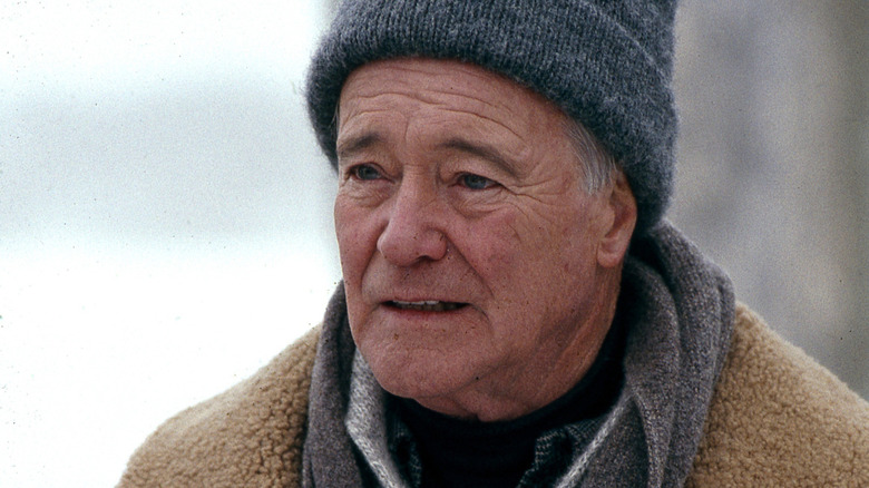 Jack Lemmon in beanie in Grumpy Old Men