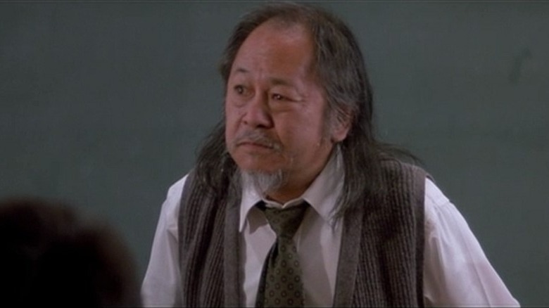Victor Wong Howard Birack lectures in classroom