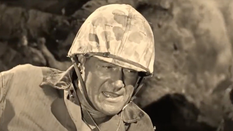 Sgt. John Stryker on the battlefield