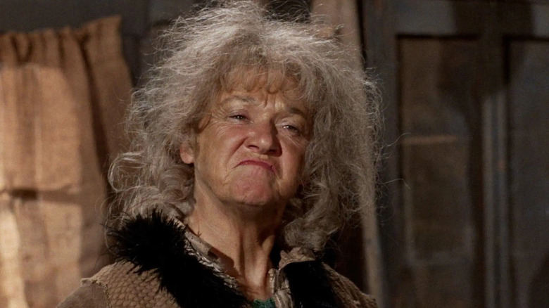 Sally Fergus, looking smug in a shot from the TV series Gunsmoke