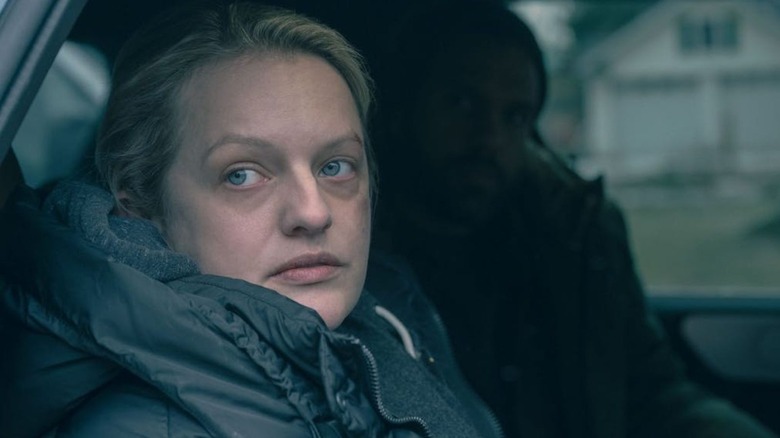 Elisabeth Moss as June in The Handmaid's Tale