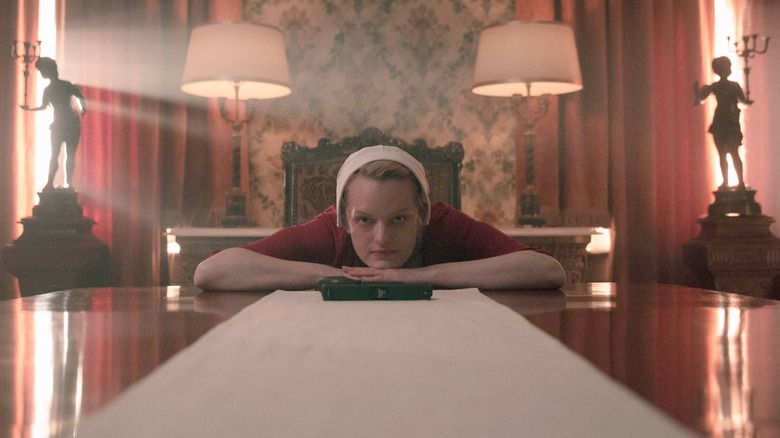 Elisabeth Moss in The Handmaid's Tale