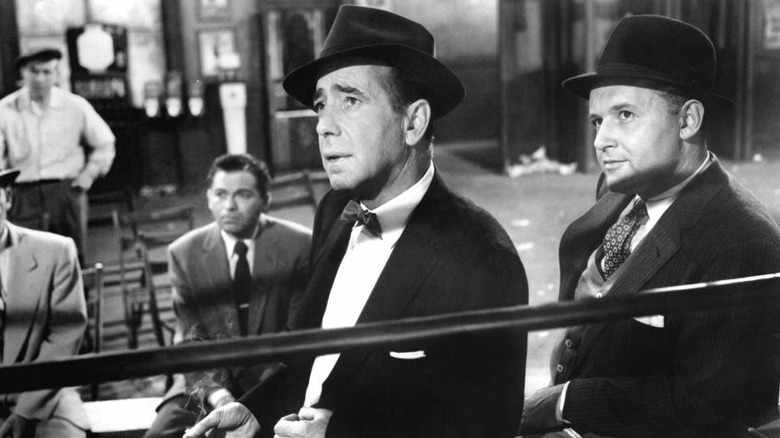 Humphrey Bogart and Rod Stieger in The Harder They Fall