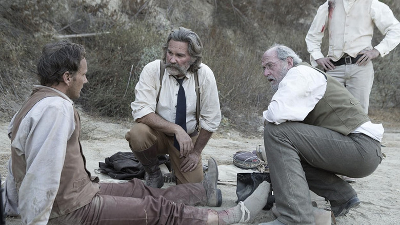 Kurt Russell and the Bone Tomahawk cast