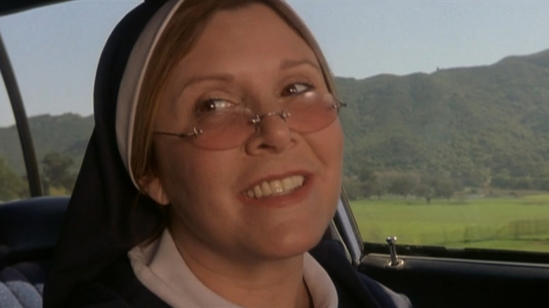 Carrie Fisher as a nun in Jay and Silent Bob Tricks