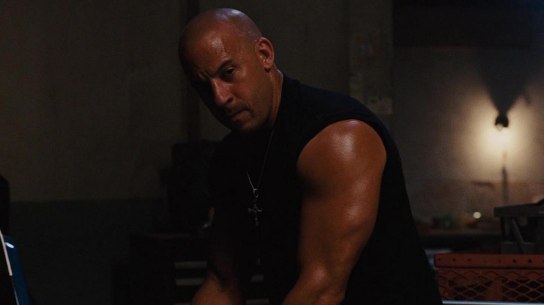 Fast Five dom toretto leans over