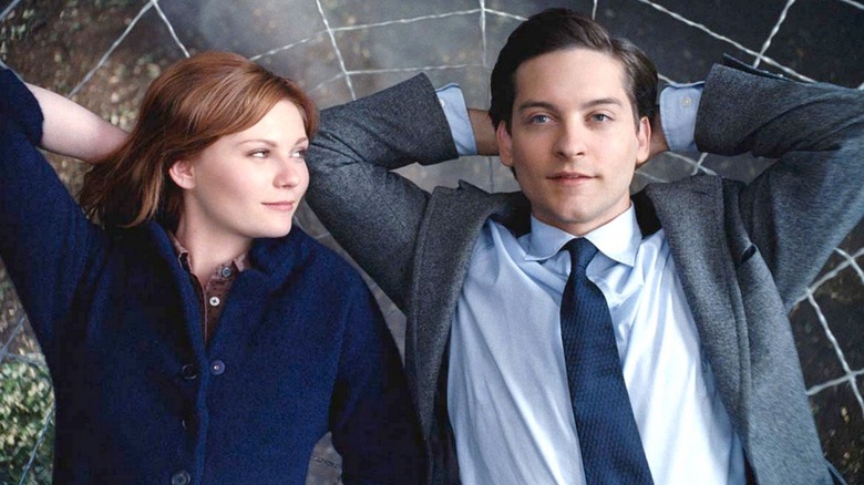 Kirsten Dunst and Tobey Maguire as Mary-Jane Watson and Peter Parker
