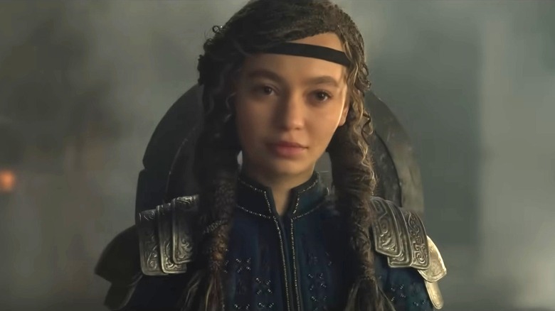 Astrid walking among the rubble in How to Train Your Dragon
