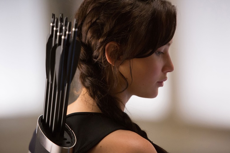 Jennifer Lawrence as Katniss Everdeen in The Hunger Games Catching Fire