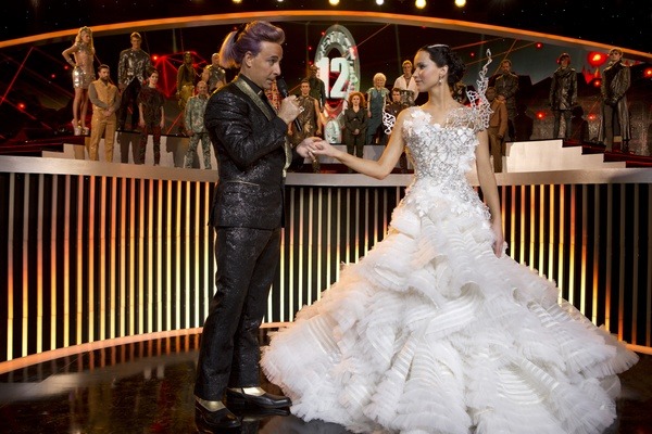 Catching Fire wedding dress