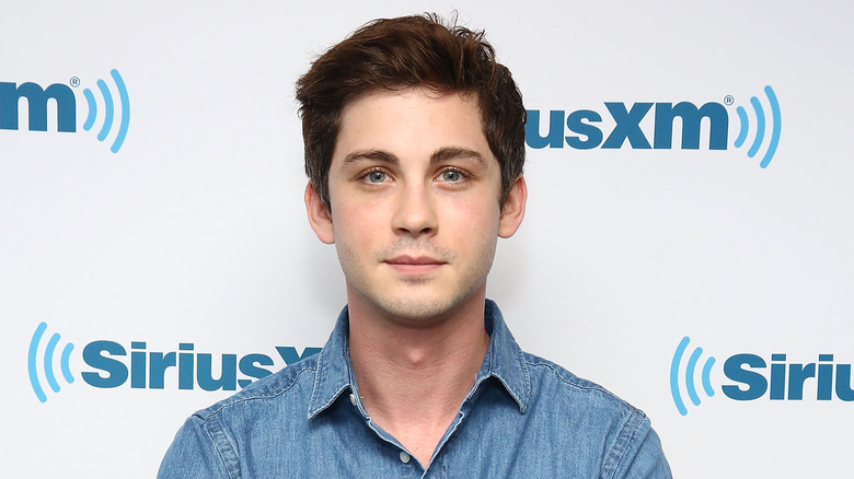 Logan Lerman deadpans on the red carpet