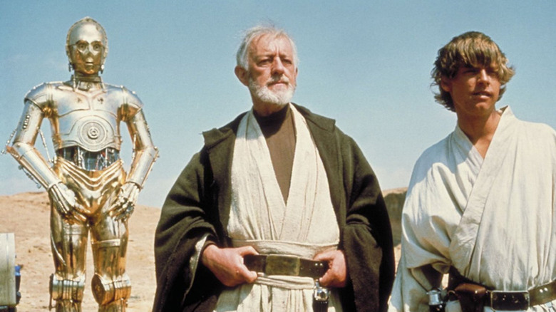Alec Guinness Mark Hamill Star Wars A New Hope